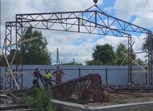 Монтаж каркаса 12х10 г.Солнечногорск